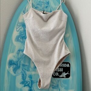 Sporti x Stef Corgel One piece swimsuit cream